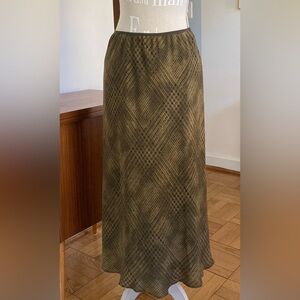 Jones New York silk midi maxi slip skirt size 12
